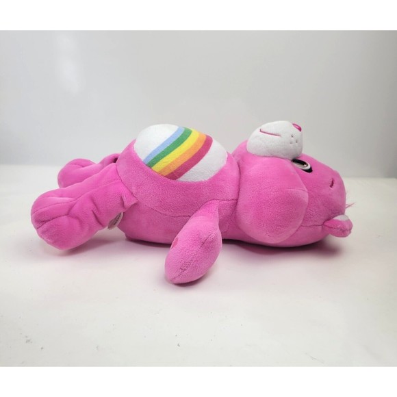 Care Bears Pink Cheer Bear Hug and Giggle Rainbow Plush Giggles Sound 13" 2018 - Picture 10 of 15